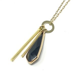 New Anthropologie x Serefina Black Onyx Pendant Necklace